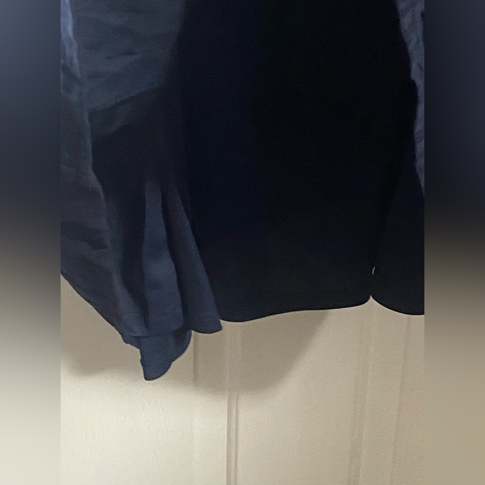 NWT.. MADDEN GIRL PLUS TIE SHOULDER SMOCKED SUN DRESS IN NAVY - Picture 6 of 10